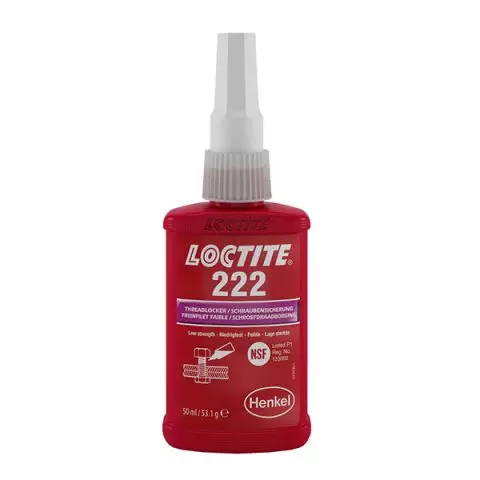 LOCTITE 222 Violet Low Strength Threadlocker 50g