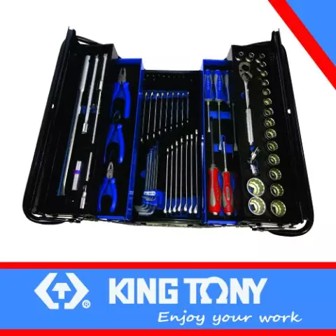 KING TONY 62 Piece Mechanics Toolkit (Foam Inserts)
