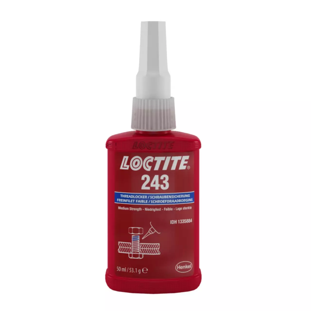 LOCTITE 243 Blue Medium Strength Threadlocker 50g