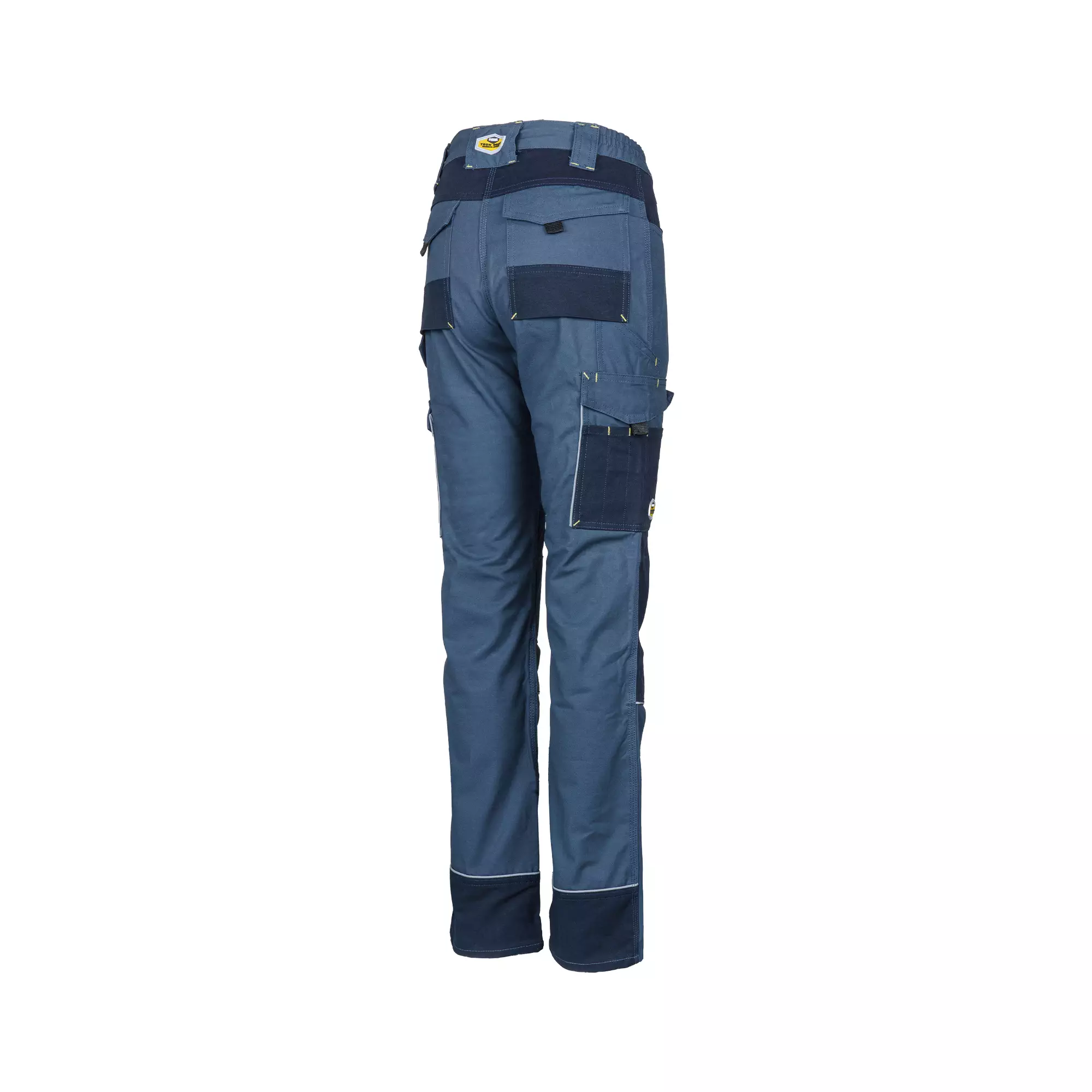 REBEL Ladies Tech Gear Acid Flame Trousers Airforce Blue - Image 2