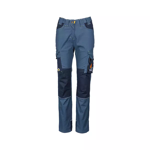 REBEL Ladies Tech Gear Acid Flame Trousers Airforce Blue