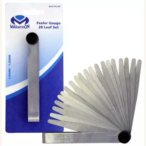 Feeler Gauge 20 Leaf Set (0.05mm - 1.00mm)