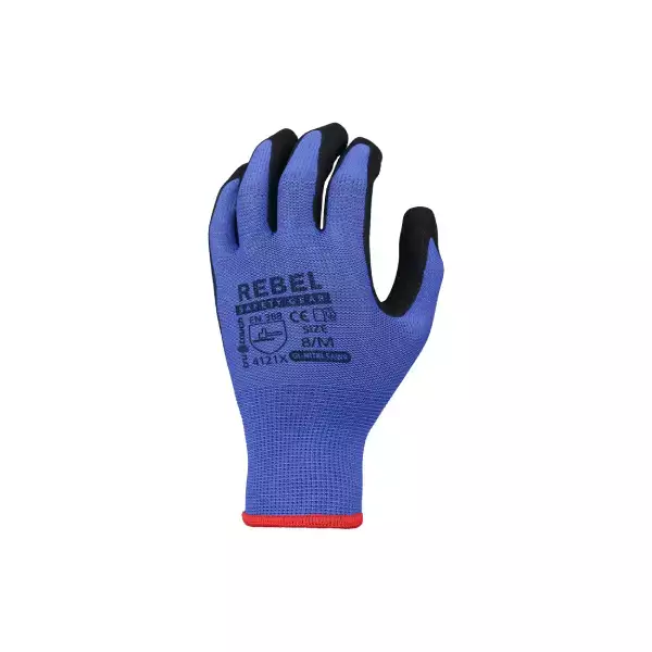 REBEL Tru Touch Blue Sandy Nitrile Gloves - Large