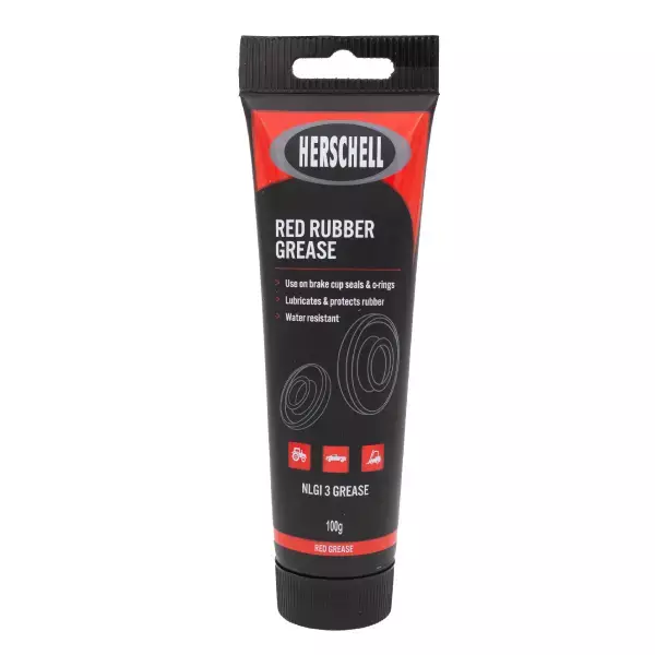 HERSCHELL GREASE RED RUBBER 100G TUBE