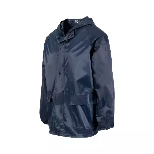 REBEL AquaSkin Rubberised Navy Rainsuit - Small
