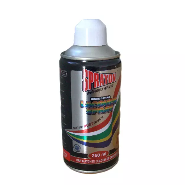 SPRAYON PAINT  WHITE FLAT 250ML