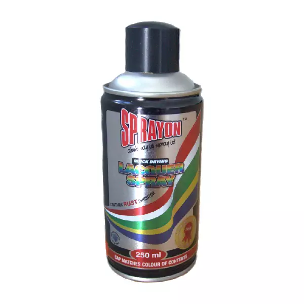 SPRAYON PAINT  BLACK GLOSS 250ML