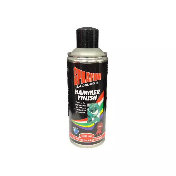 SPRAYON PAINT  BLACK HAMMER FINISH 350ML