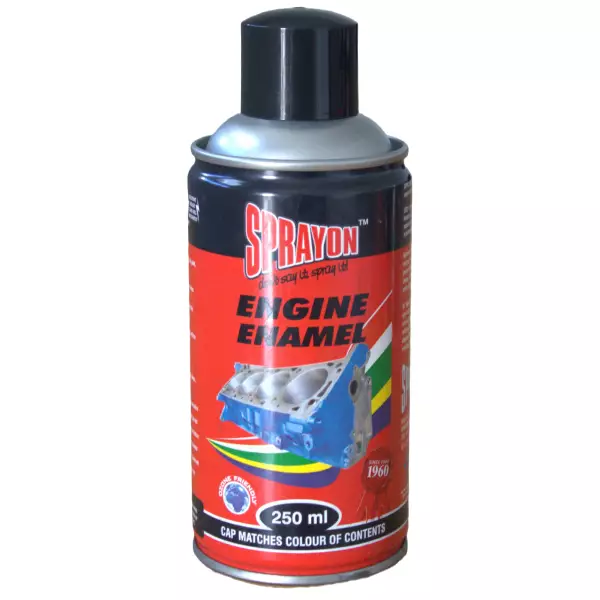 SPRAYON PAINT ENGINE ENAMEL GLOSS BLACK