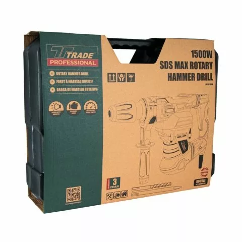 Trade Professional 1500W SDS Max Rotary Hammer Drill - Image 3